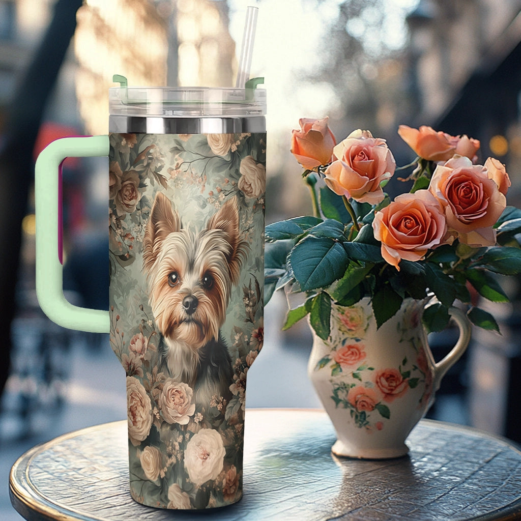 Shineful Tumbler Yorkie Blossom Luxe