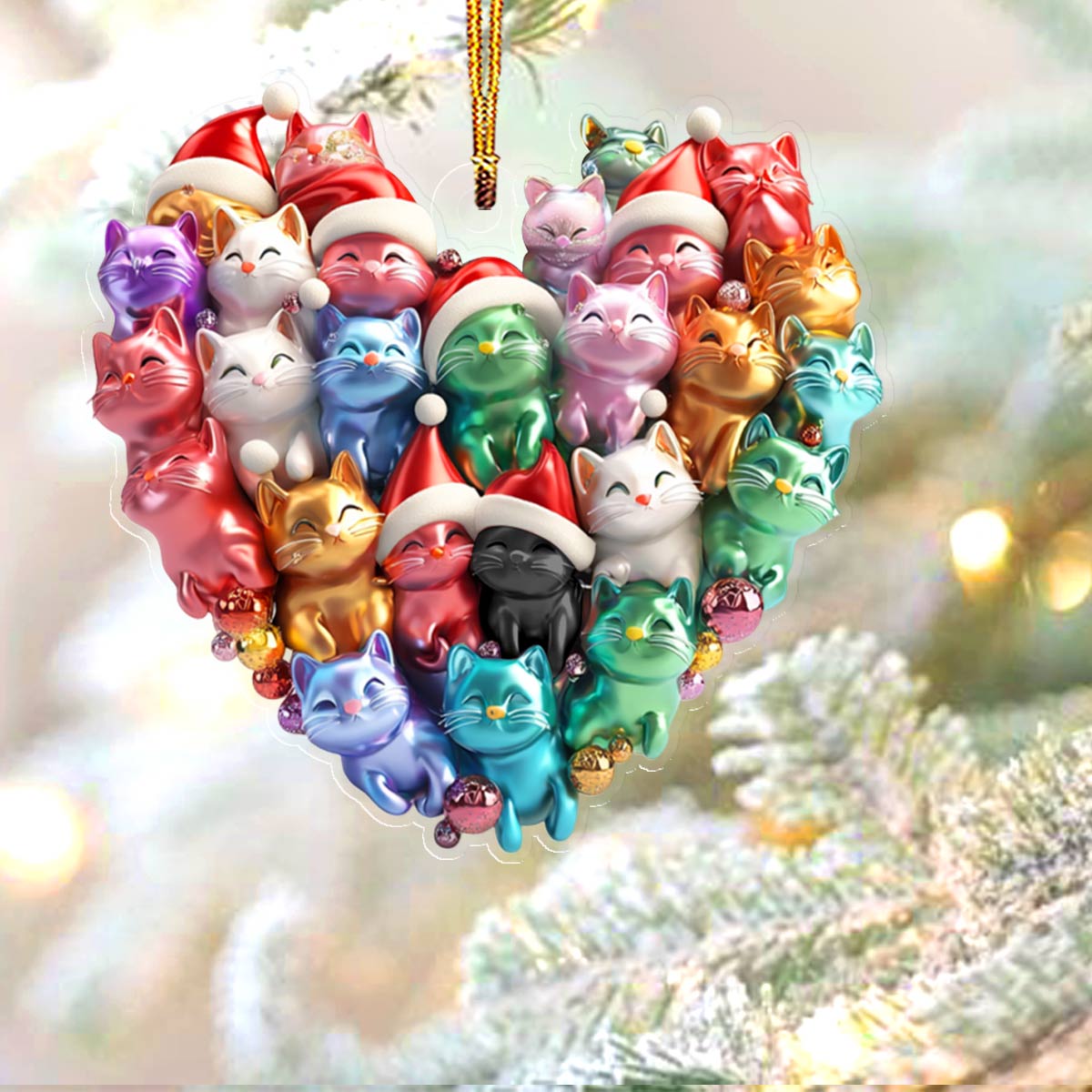 Shineful 2D Acrylic Ornament Cats In My Heart