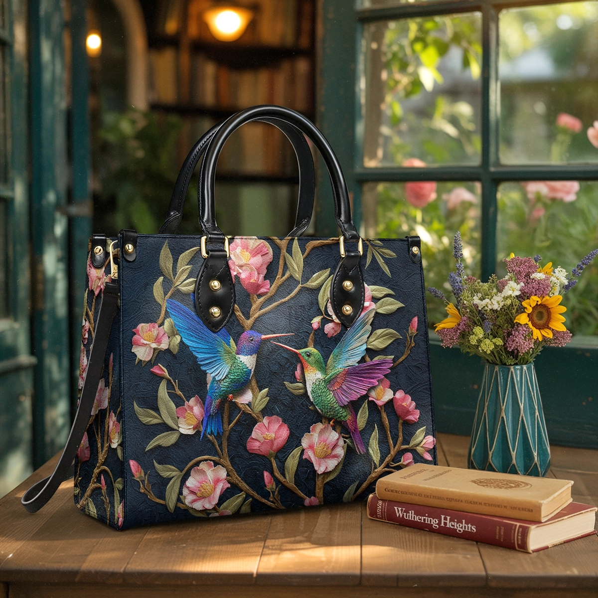 Shineful Leather Bag Velvet Garden