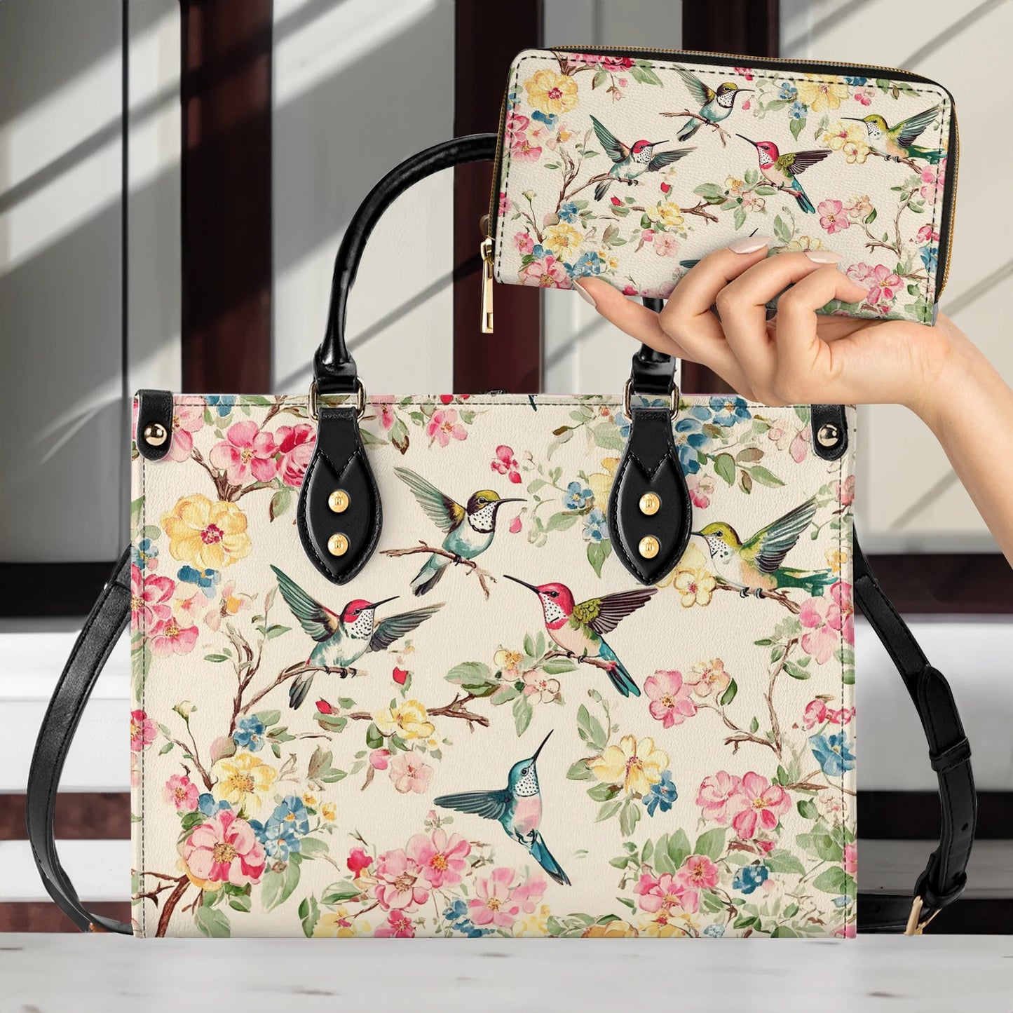 Shineful Leather Bag Hummingbird Symphony