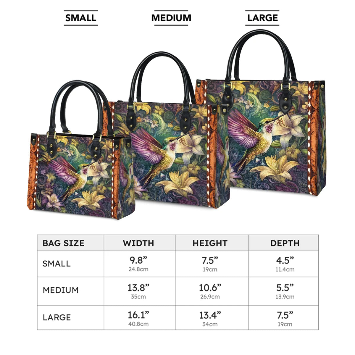 Shineful Garden Whirl Leather Bag