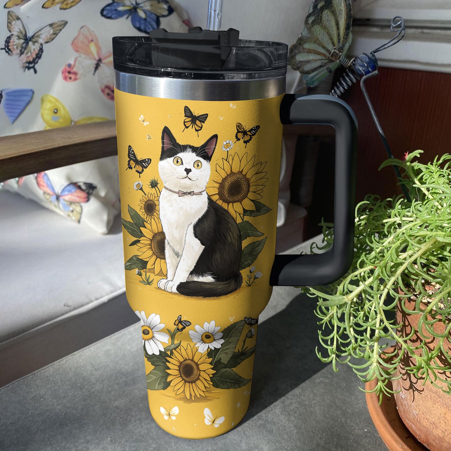 Shineful Tumbler - Sunflower Cat