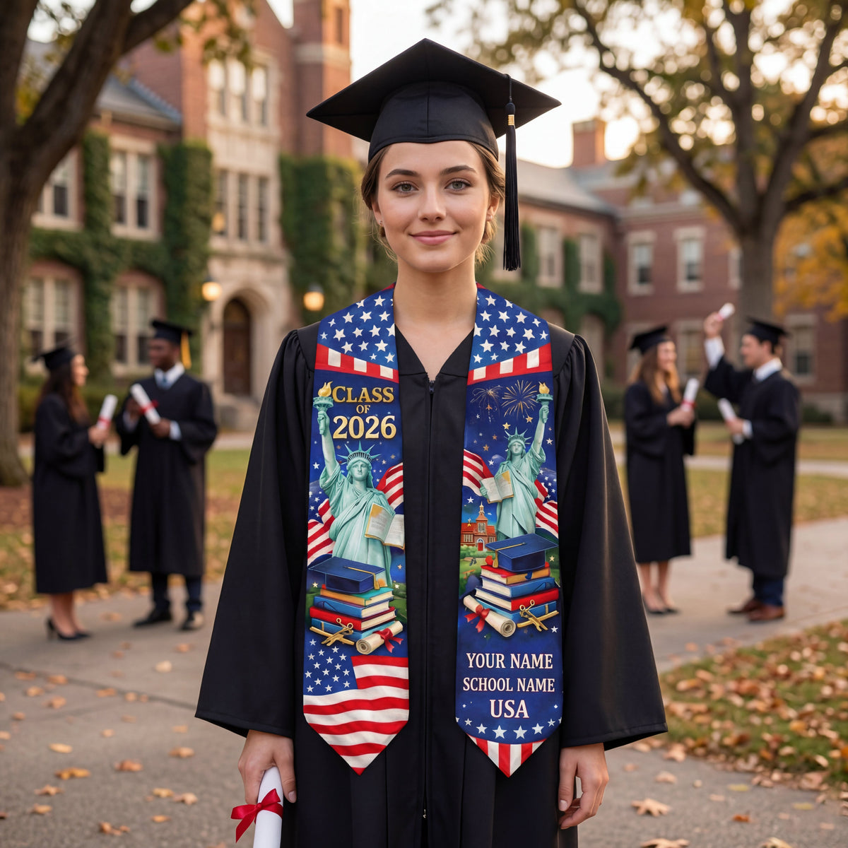 Shineful Graduation Sash Personalized Freedom Graduate