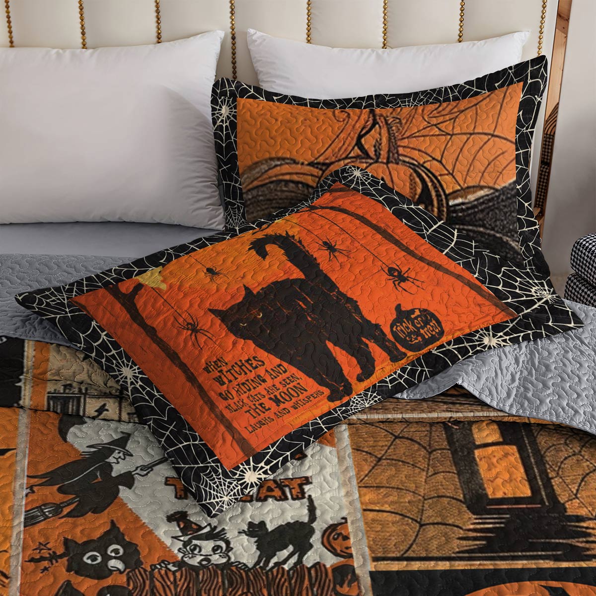 Shineful All Season Quilt 3-Piece Retro Fright Night