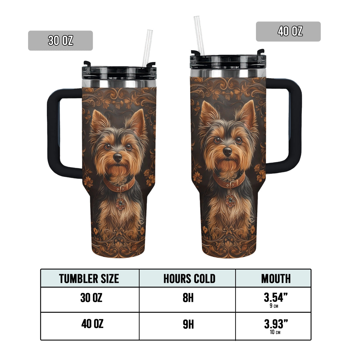 Shineful Tumbler Timeless Yorkie Charm