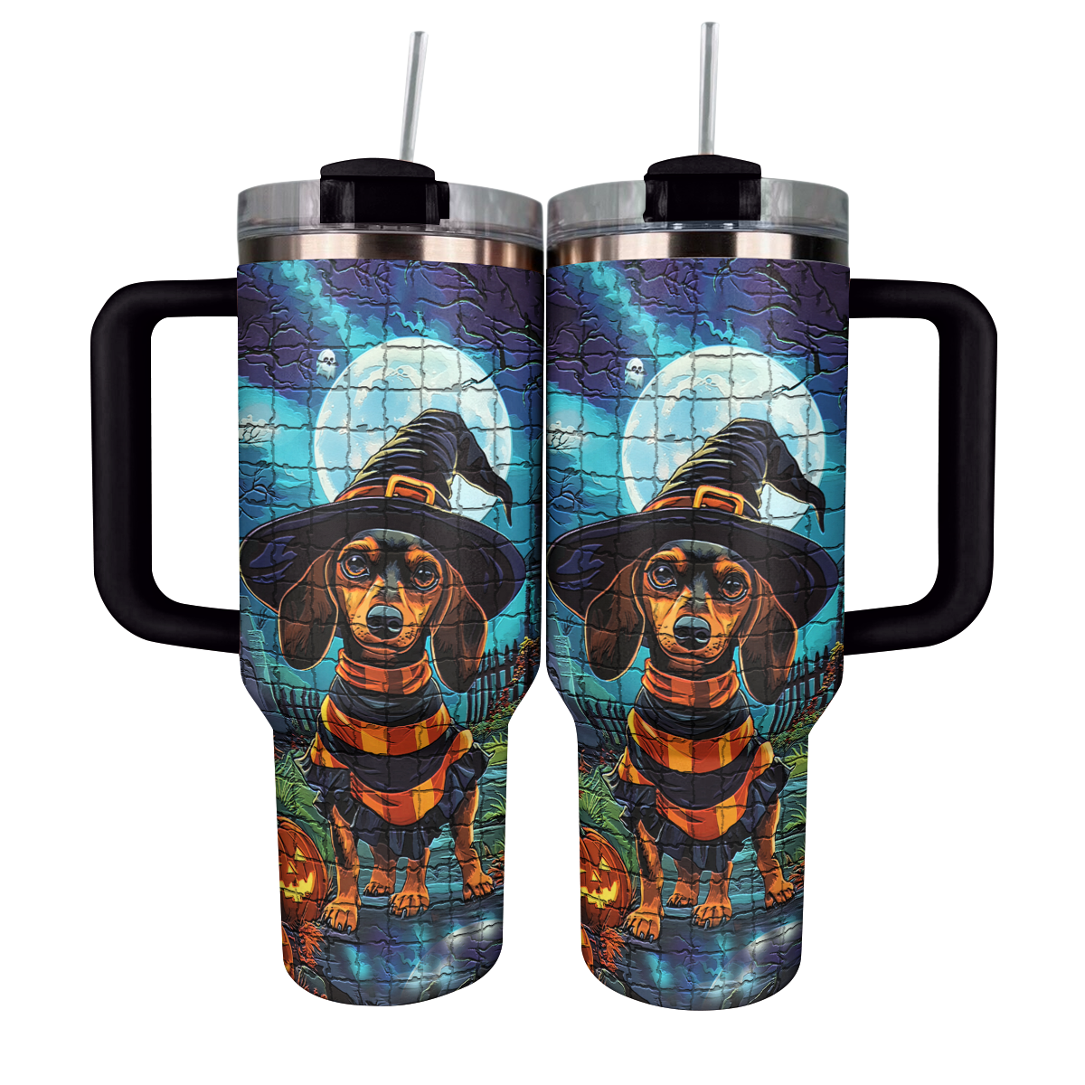 Shineful Tumbler Dachshund Halloween