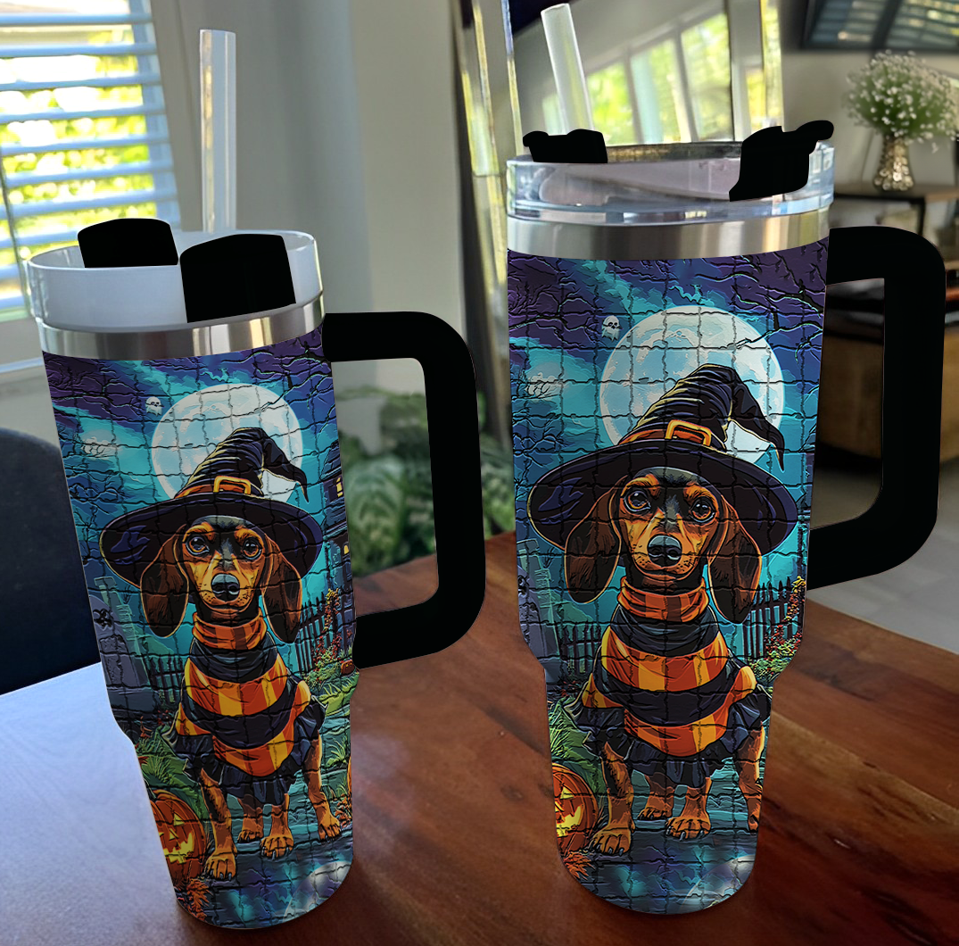 Shineful Tumbler Dachshund Halloween