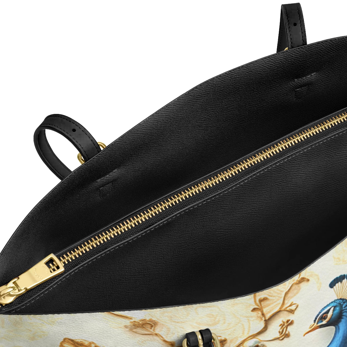 Shineful Leather Tote Bag - Majestic Peacock