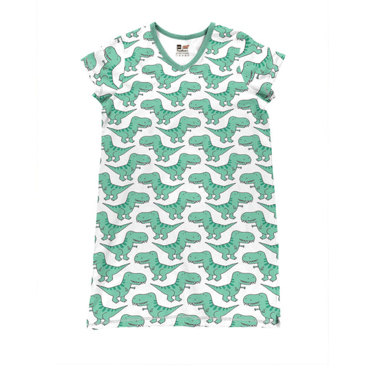 Dinosaur Pajabears® V-Neck Nightshirts Funny T-Rex Tn22