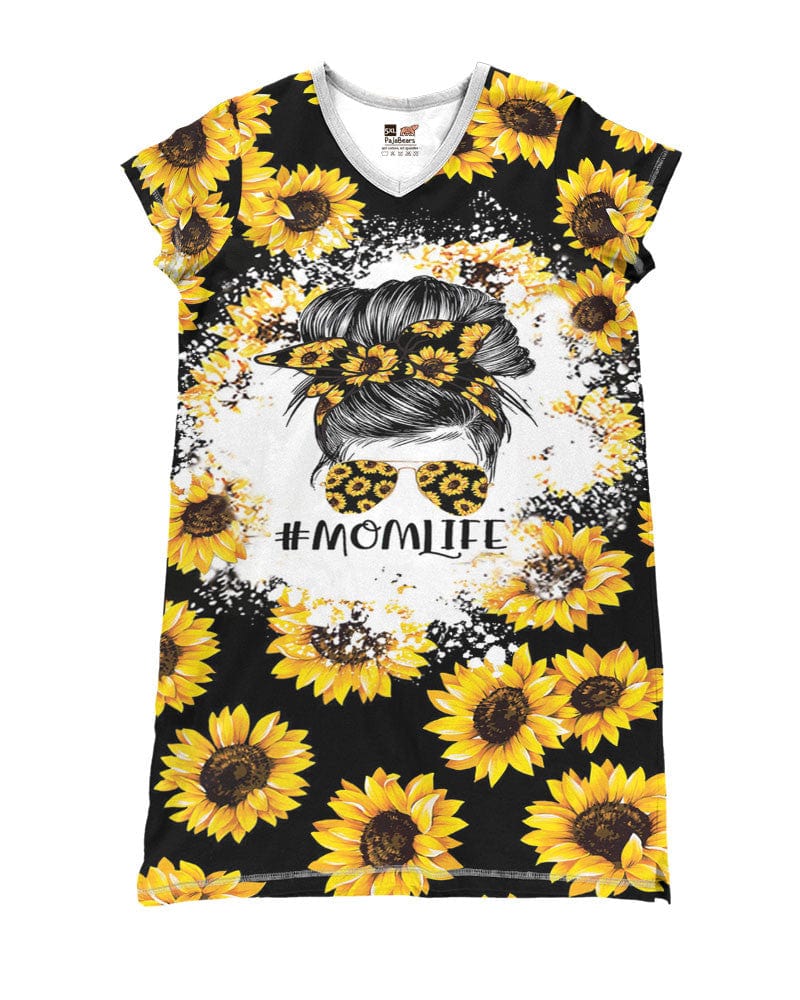 Sunflower Pajabears® V-Neck Nightshirts Momlife Ctl10