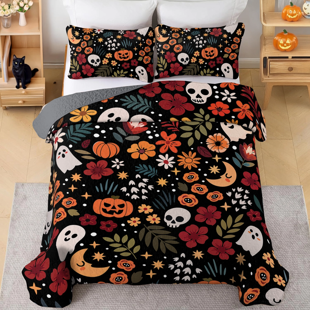 Shineful All Season Quilt 3-Piece Set Spooky Chic