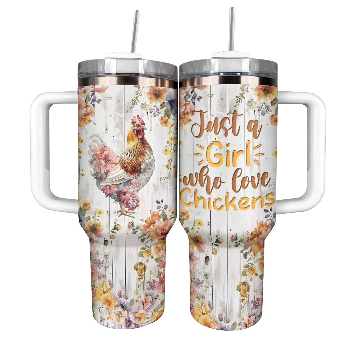 Shineful Tumbler Just A Girl Who Love Chickens