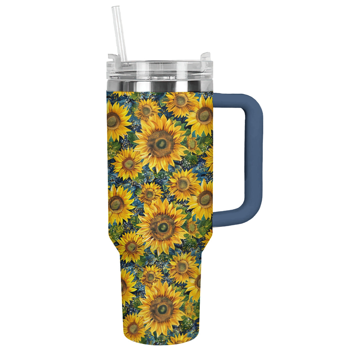 Shineful Tumbler Bright Sunflower Pattern