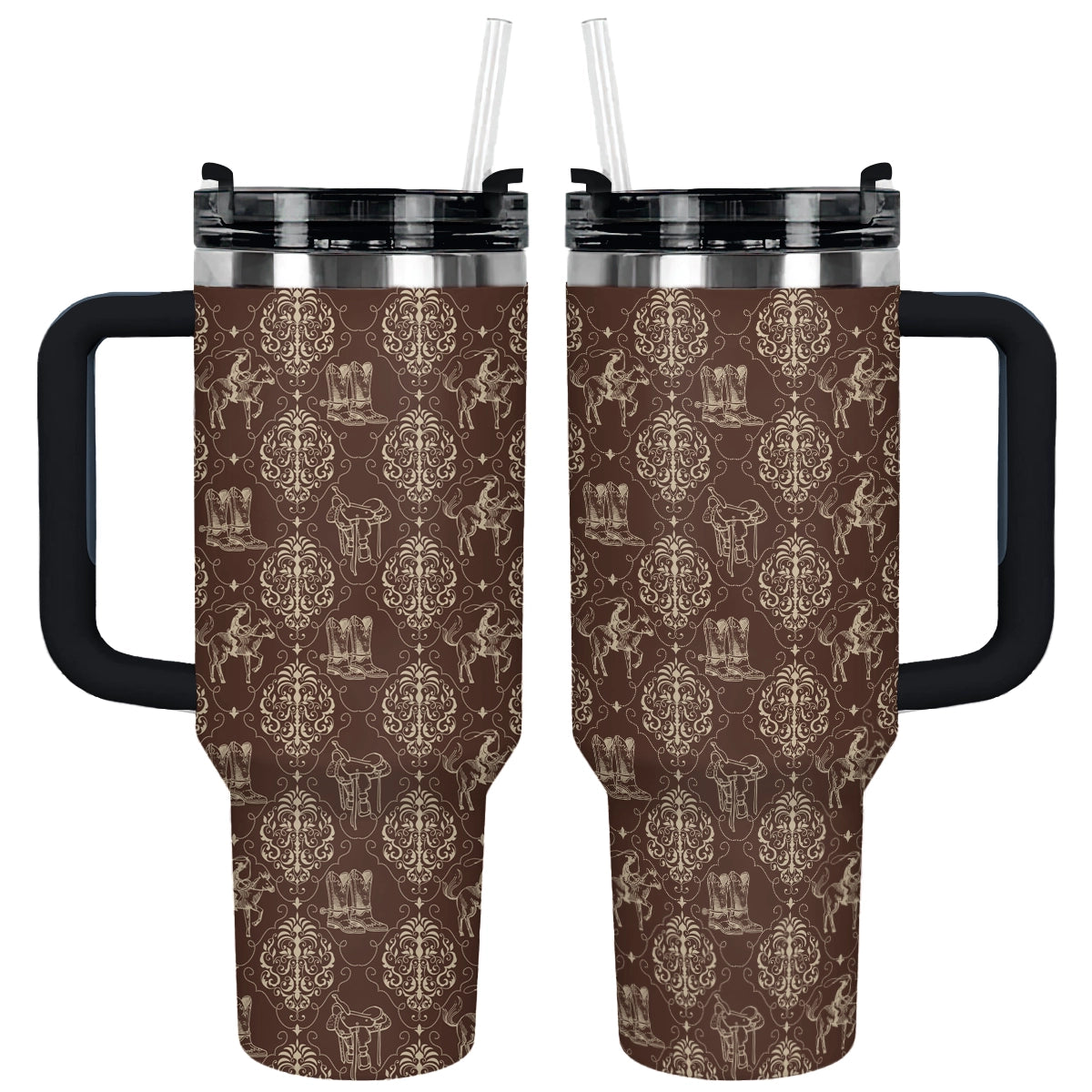 Shineful Tumbler Western Scroll