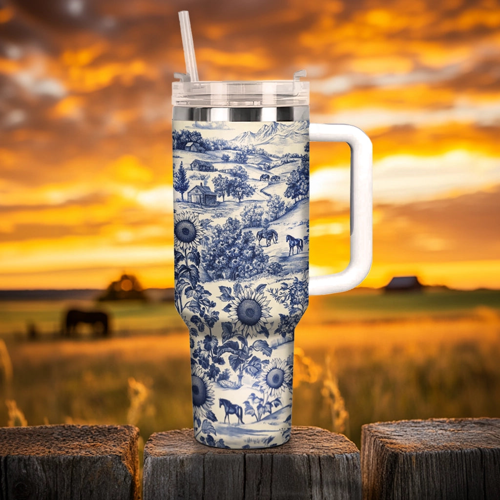 Shineful Tumbler Texas Countryside Bloom