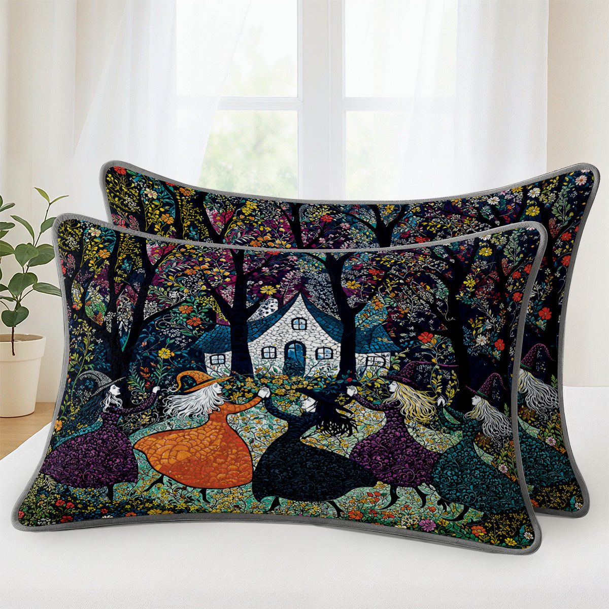 Shineful All Season Quilt 3-Piece Set Beautiful Witchy Woman