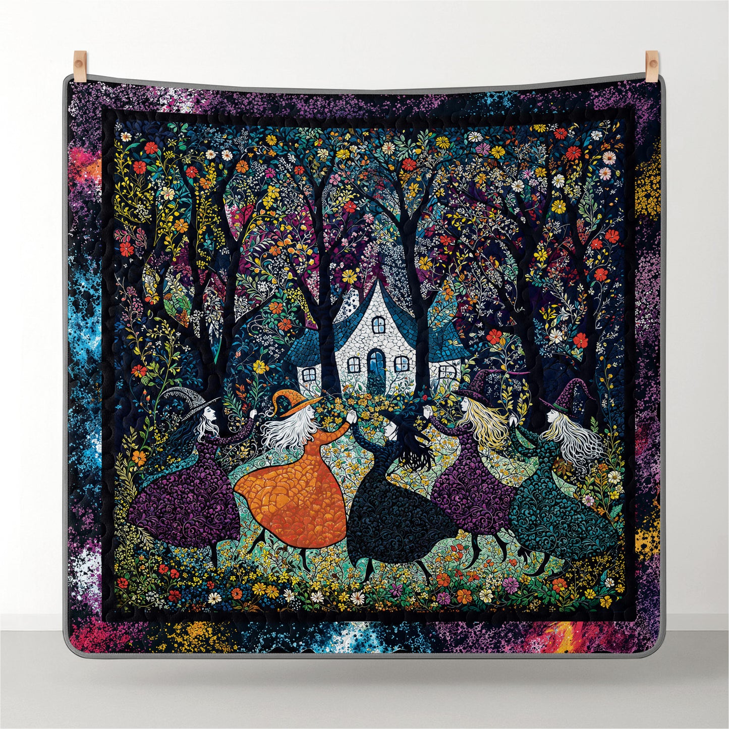 Shineful All Season Quilt 3-Piece Set Beautiful Witchy Woman