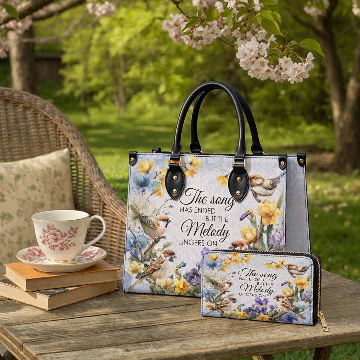Shineful Melody Garden Leather Bag