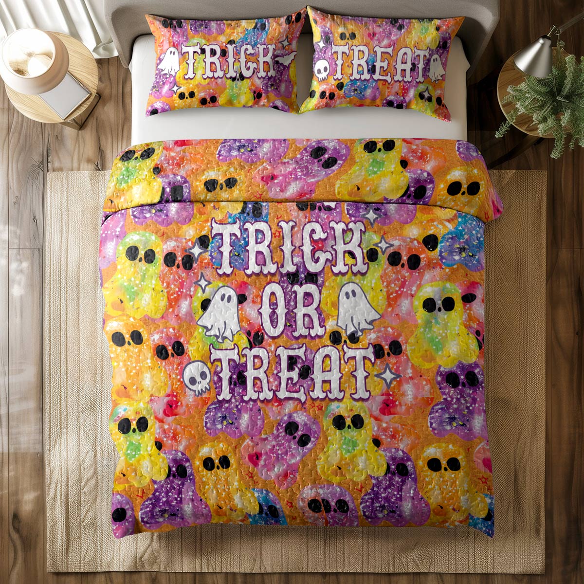 Shineful All Season Quilt 3-Piece Set Spooky Sips