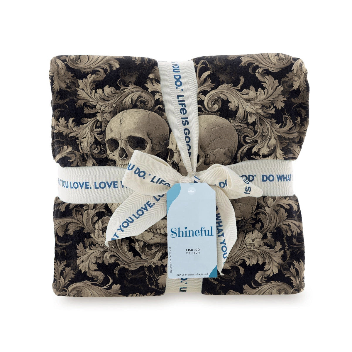 Shineful Fleece Blanket Mystic Skull Baroque
