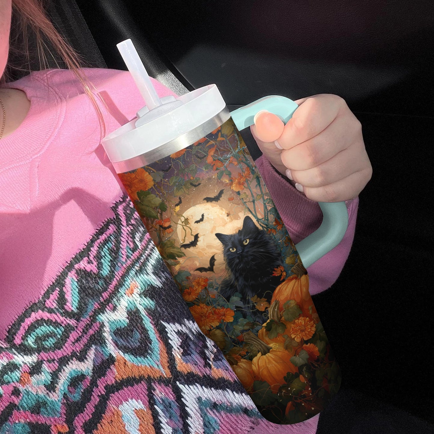 Shineful Tumbler Cat Autumn Enchantress