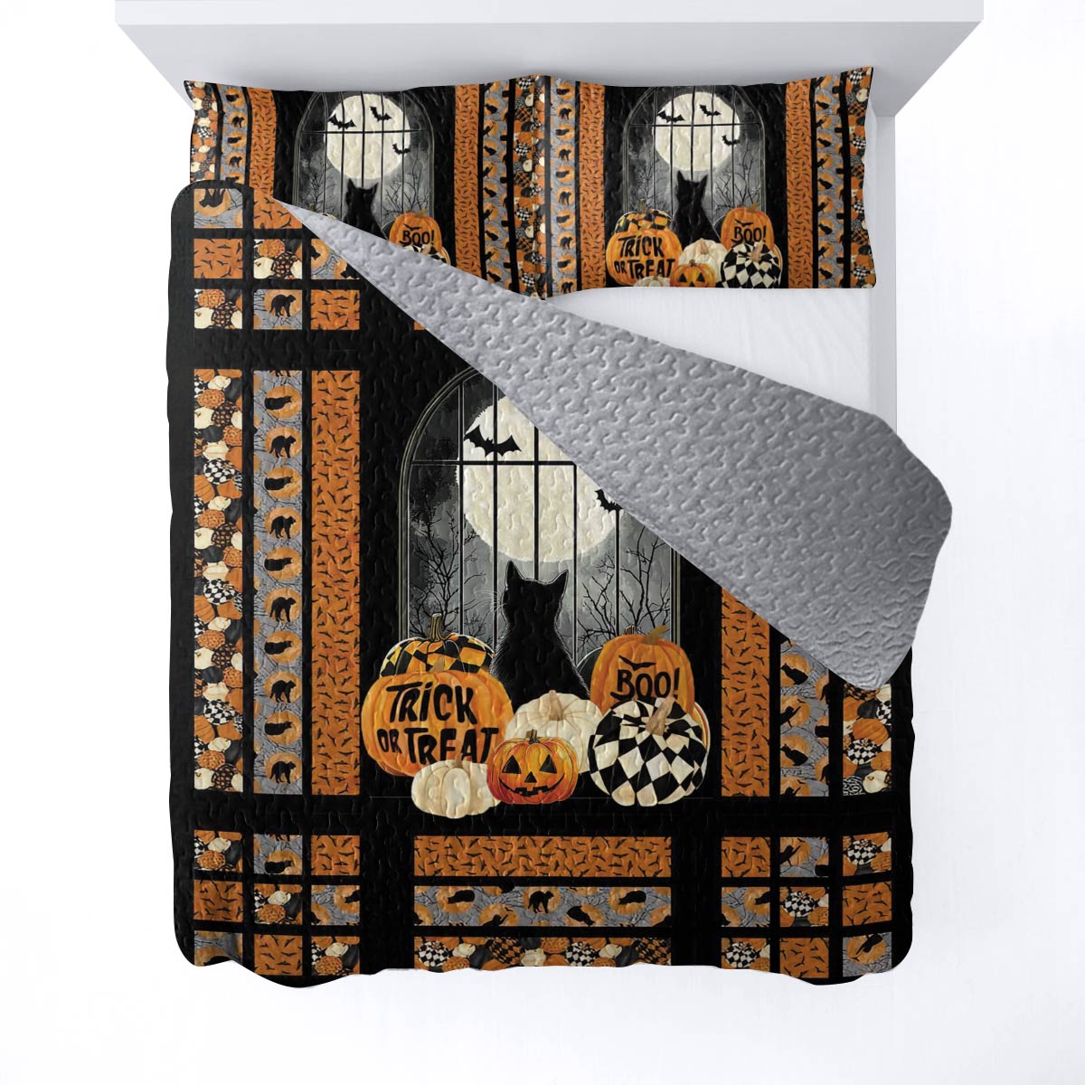 Shineful All Season Quilt 3-Piece Set Spooky Night