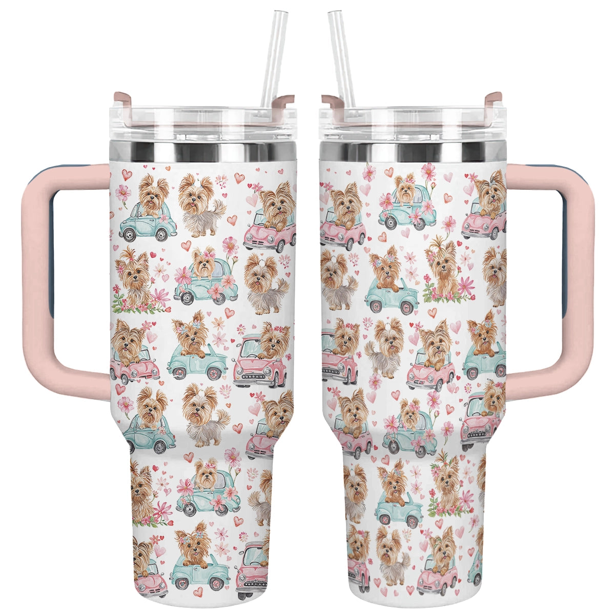 Shineful Tumbler Yorkie Love Ride
