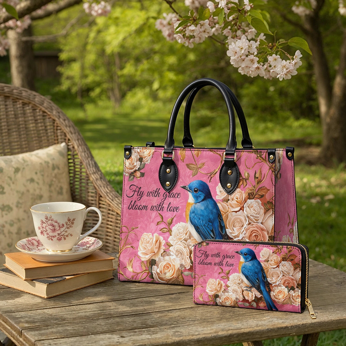 Shineful Leather Bag Bluebird Elegance