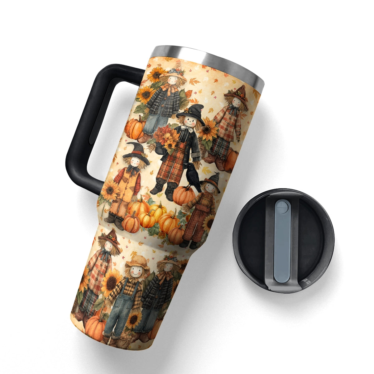 Shineful Tumbler Cozy Scarecrow Days