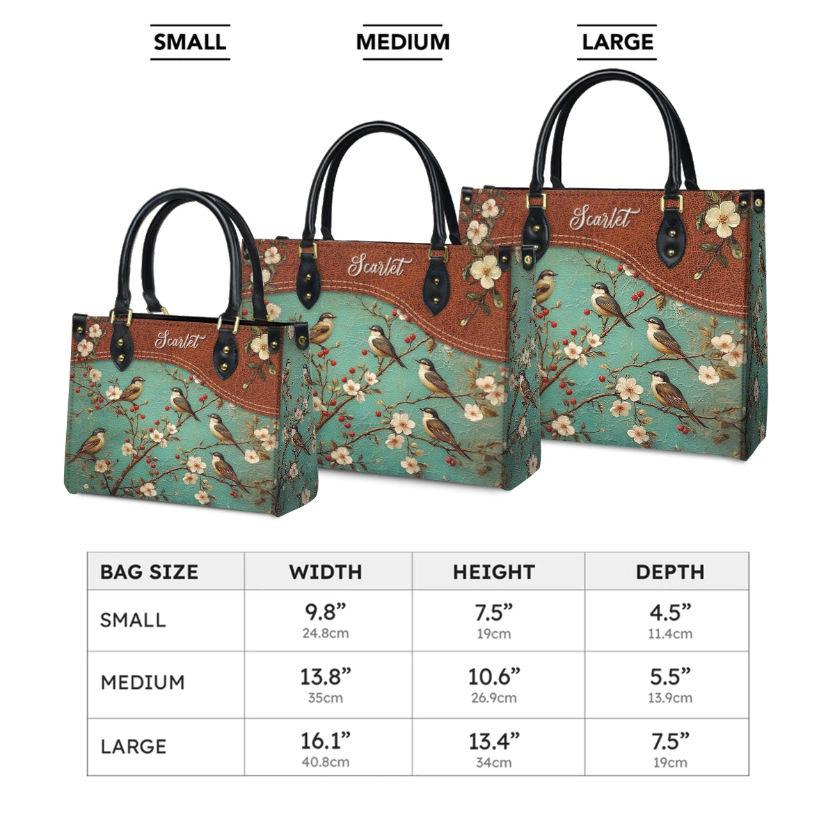 Shineful Leather Bag Personalized Spring Whispers