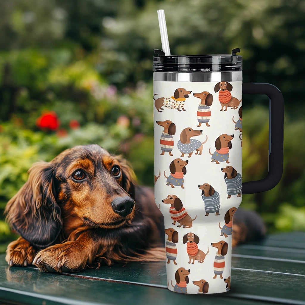 Shineful Tumbler Dachshund Cuteness Overload