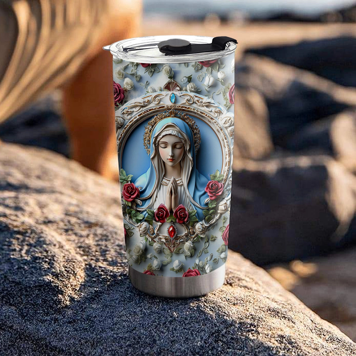 Shineful 20oz Tumbler - Sacred Heart Virgin Mary