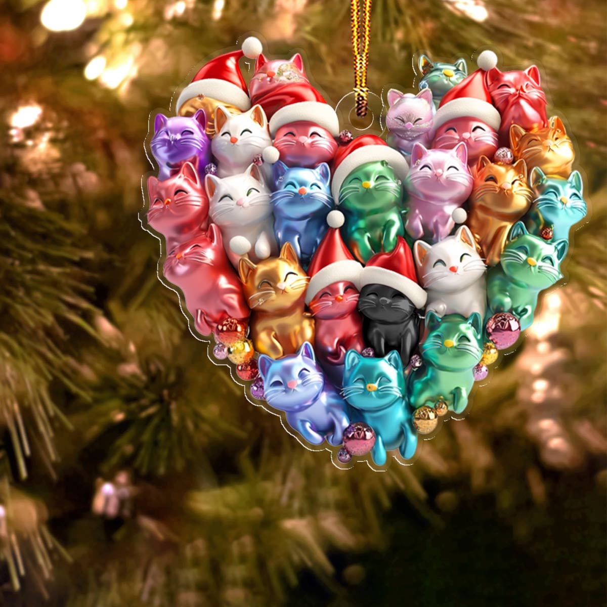 Shineful 2D Acrylic Ornament Cats In My Heart