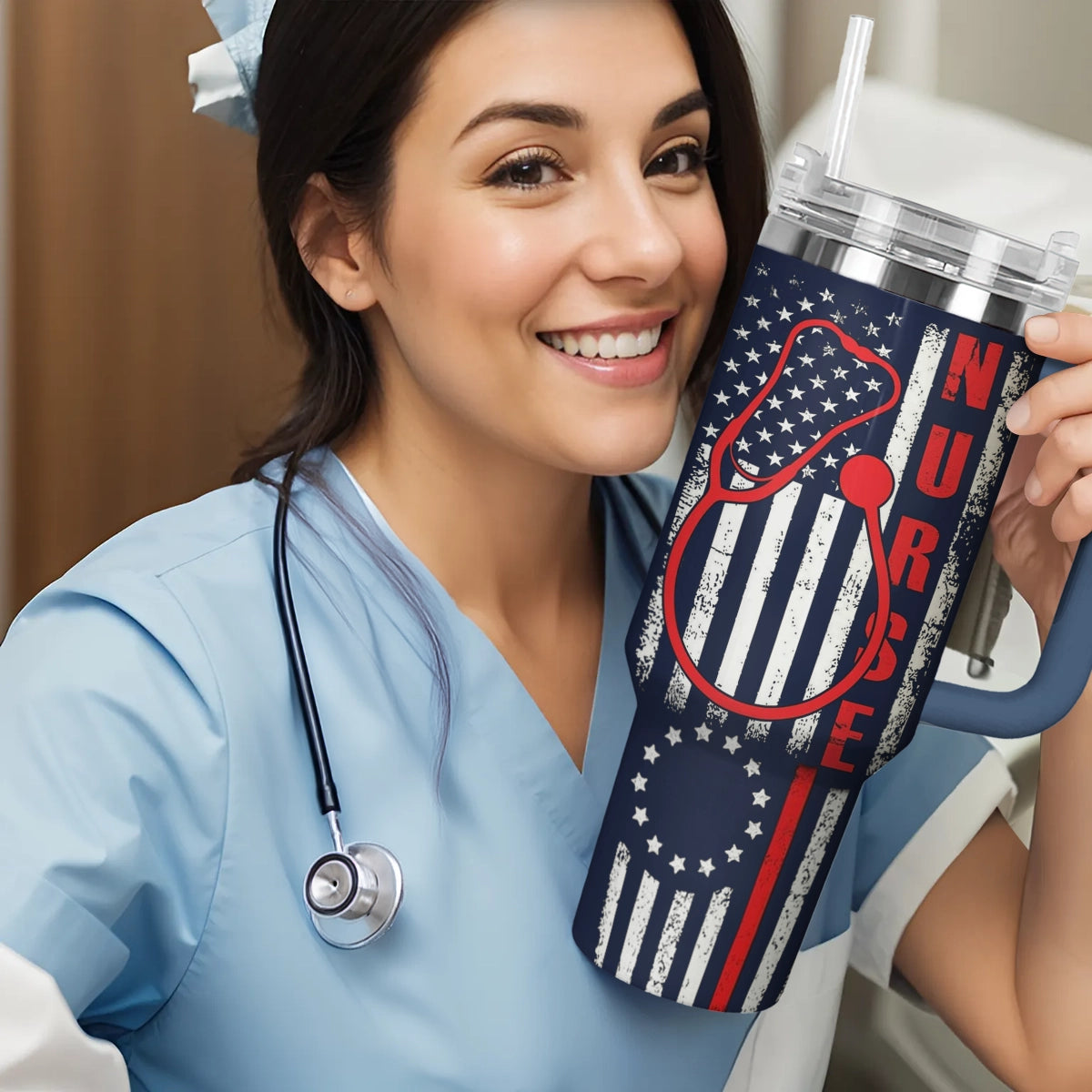 Shineful Tumbler Nurse Proud