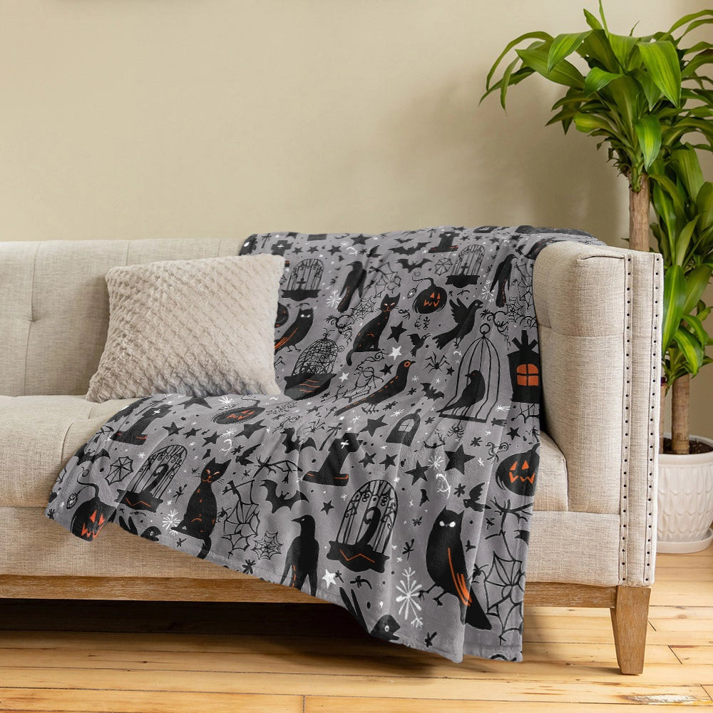 Shineful Fleece Blanket Spooky Shadow