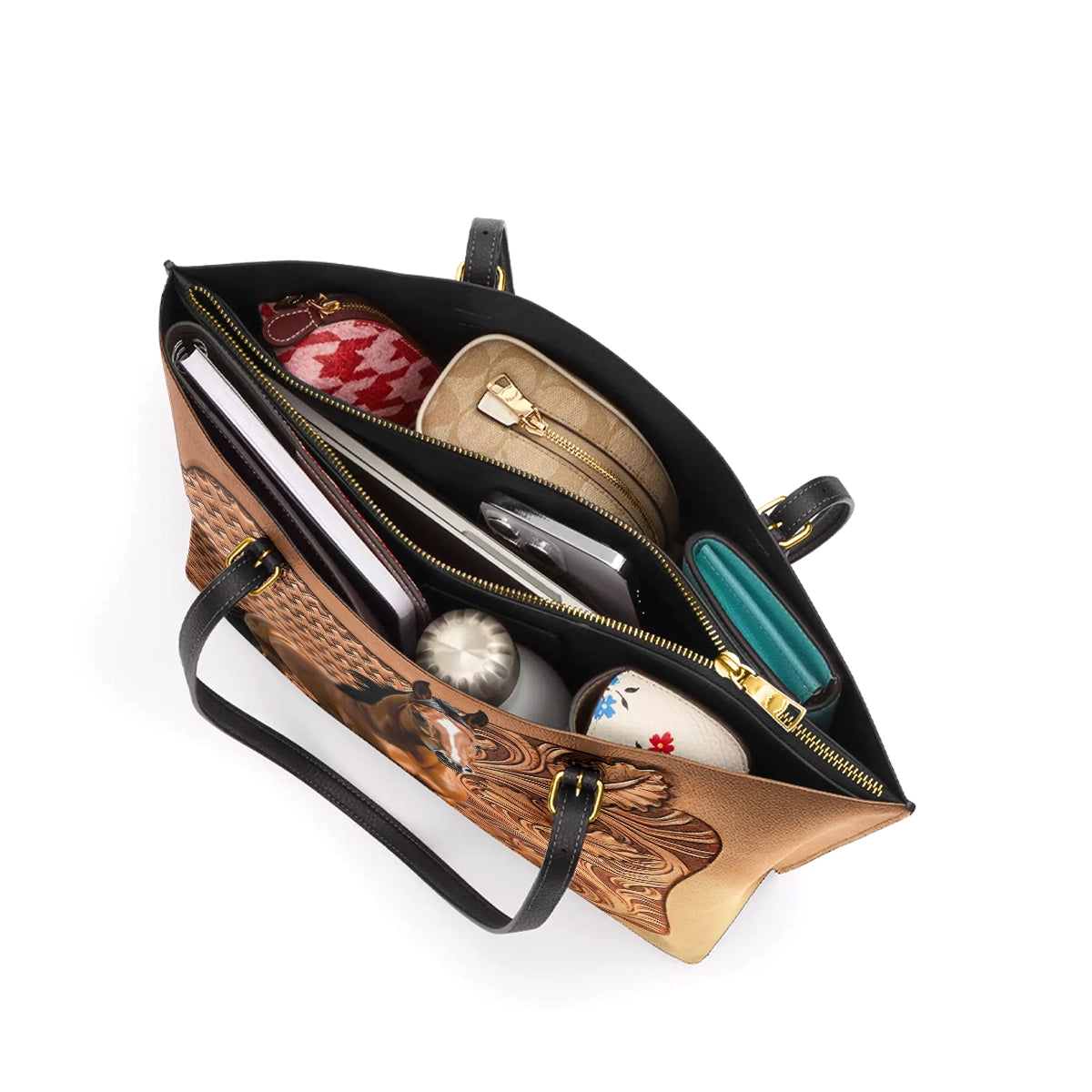 Shineful Leather Tote Bag - Horse Spirit