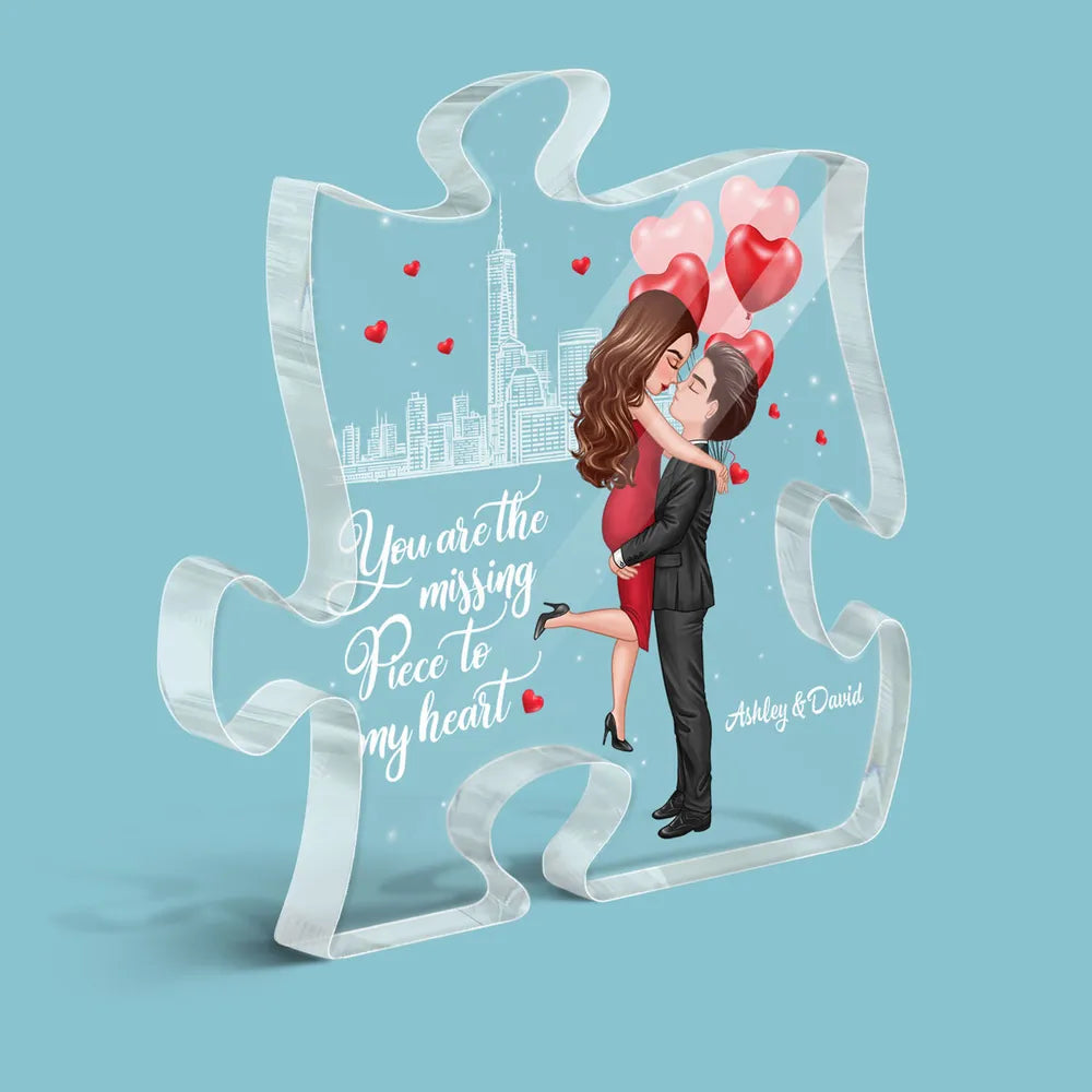 Shineful Puzzle Piece Acrylic Plaque The Missing Piece To My Heart Personalized
