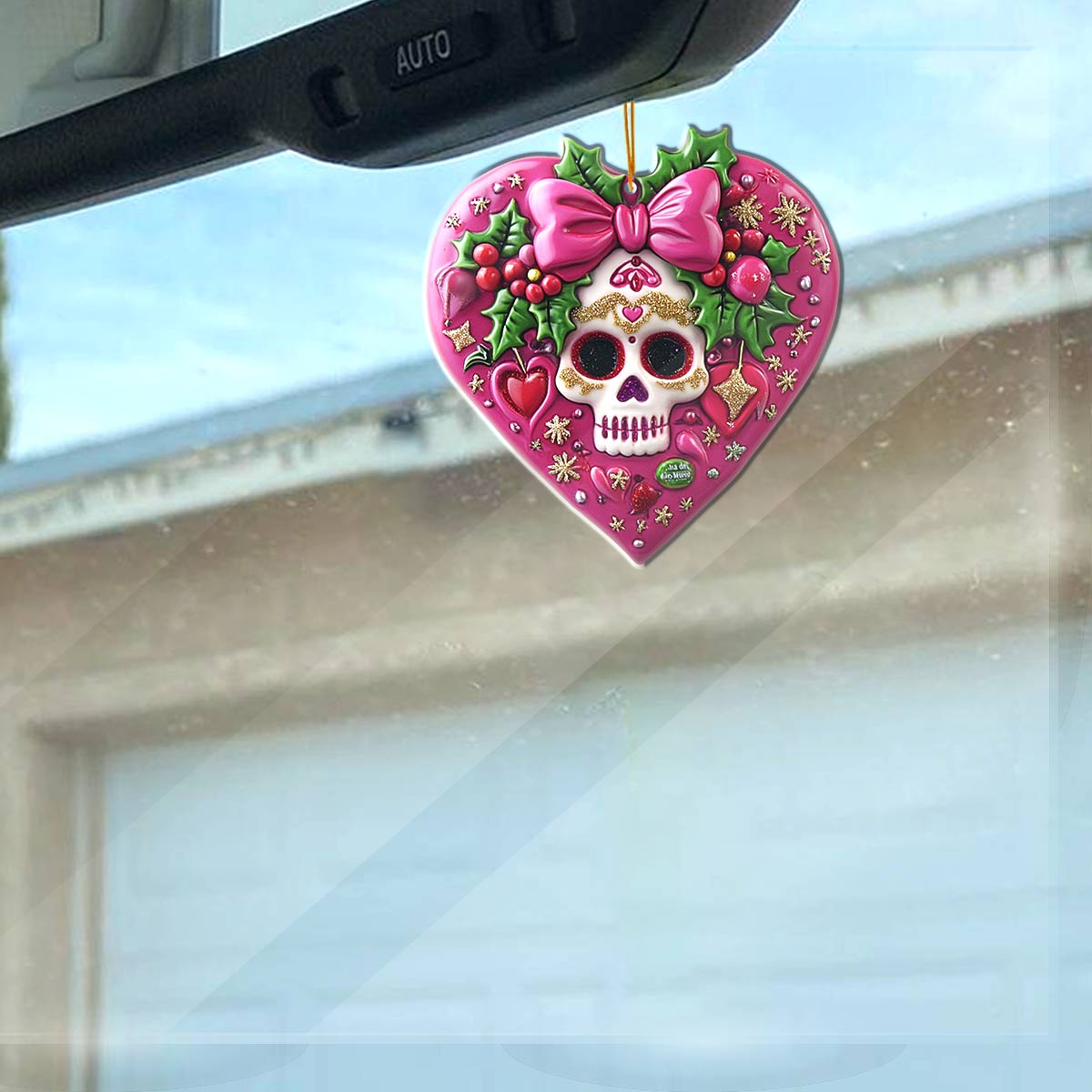 Shineful 2D Acrylic Ornament Pretty Skull
