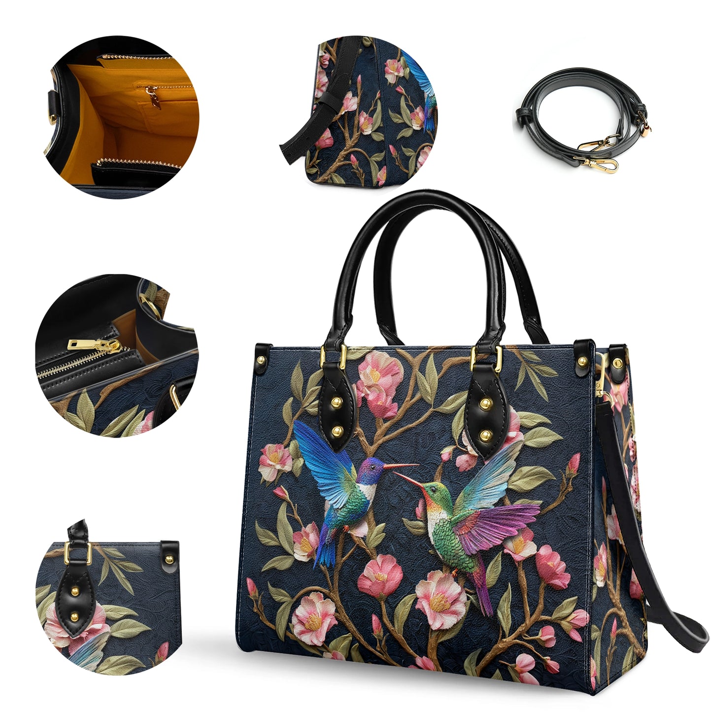 Shineful Leather Bag Velvet Garden