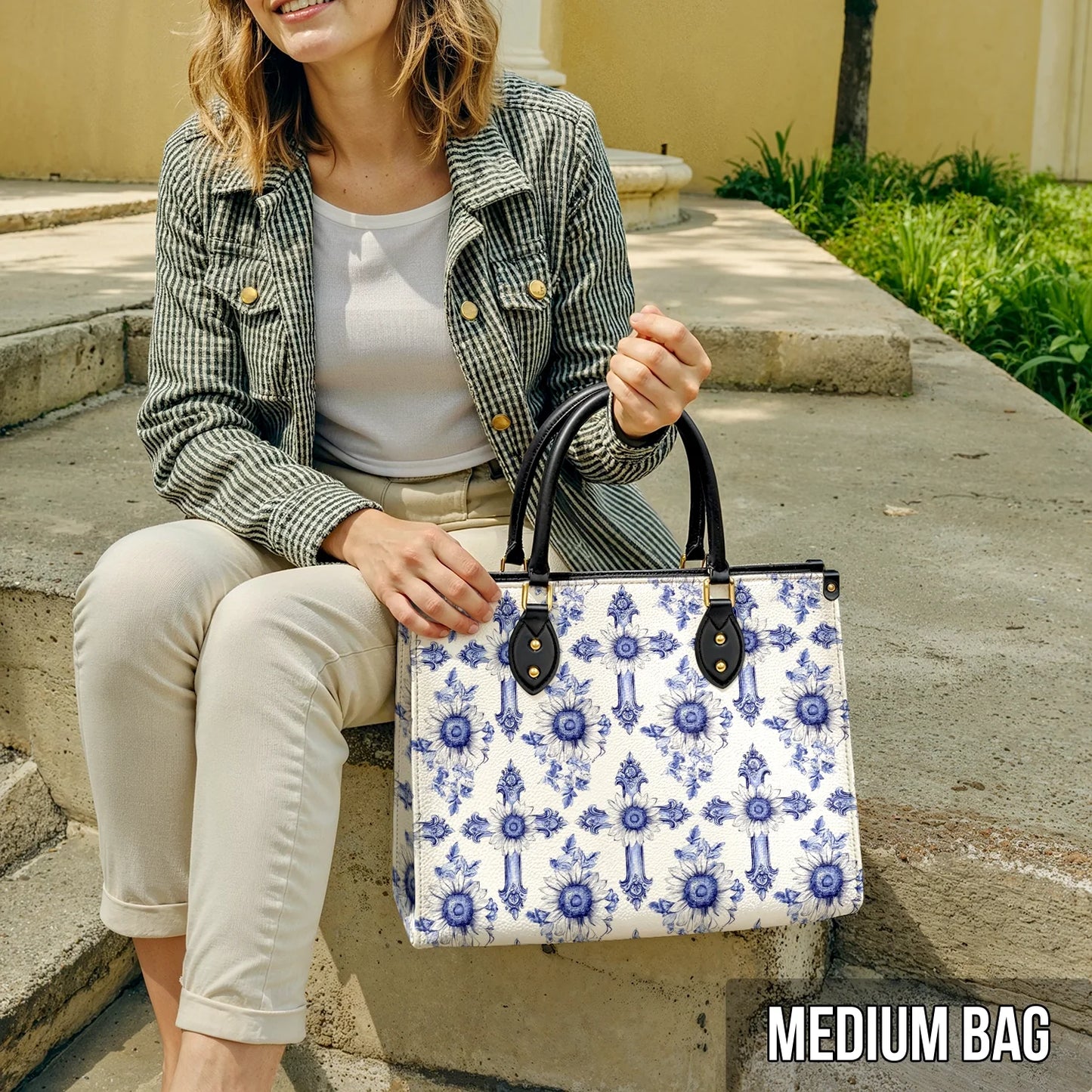 Shineful Leather Bag Sunflower Blooming With Grace
