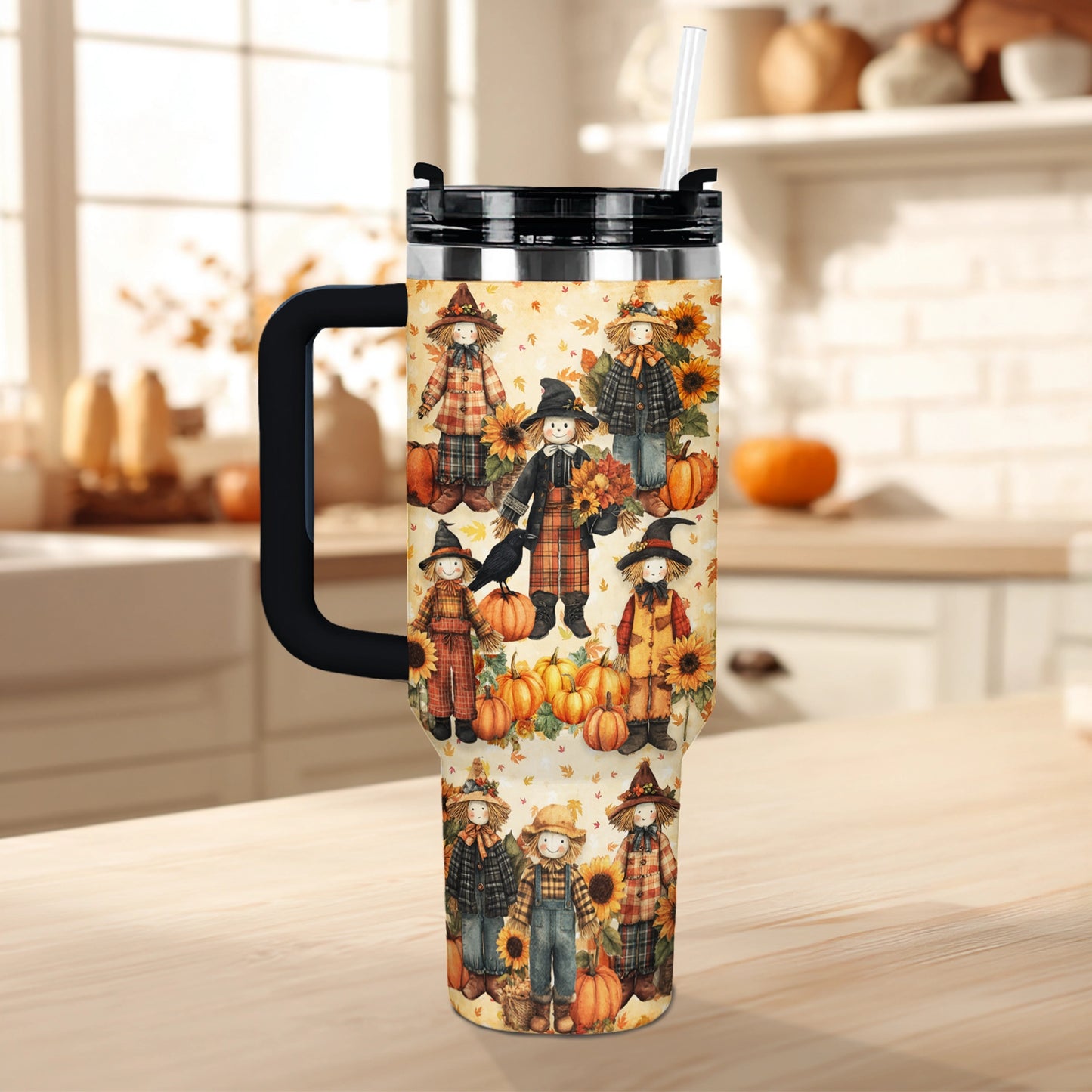 Shineful Tumbler Cozy Scarecrow Days