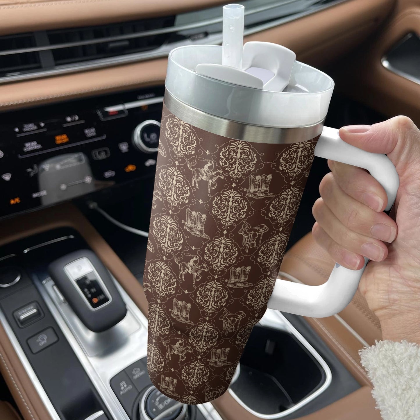 Shineful Tumbler Western Scroll