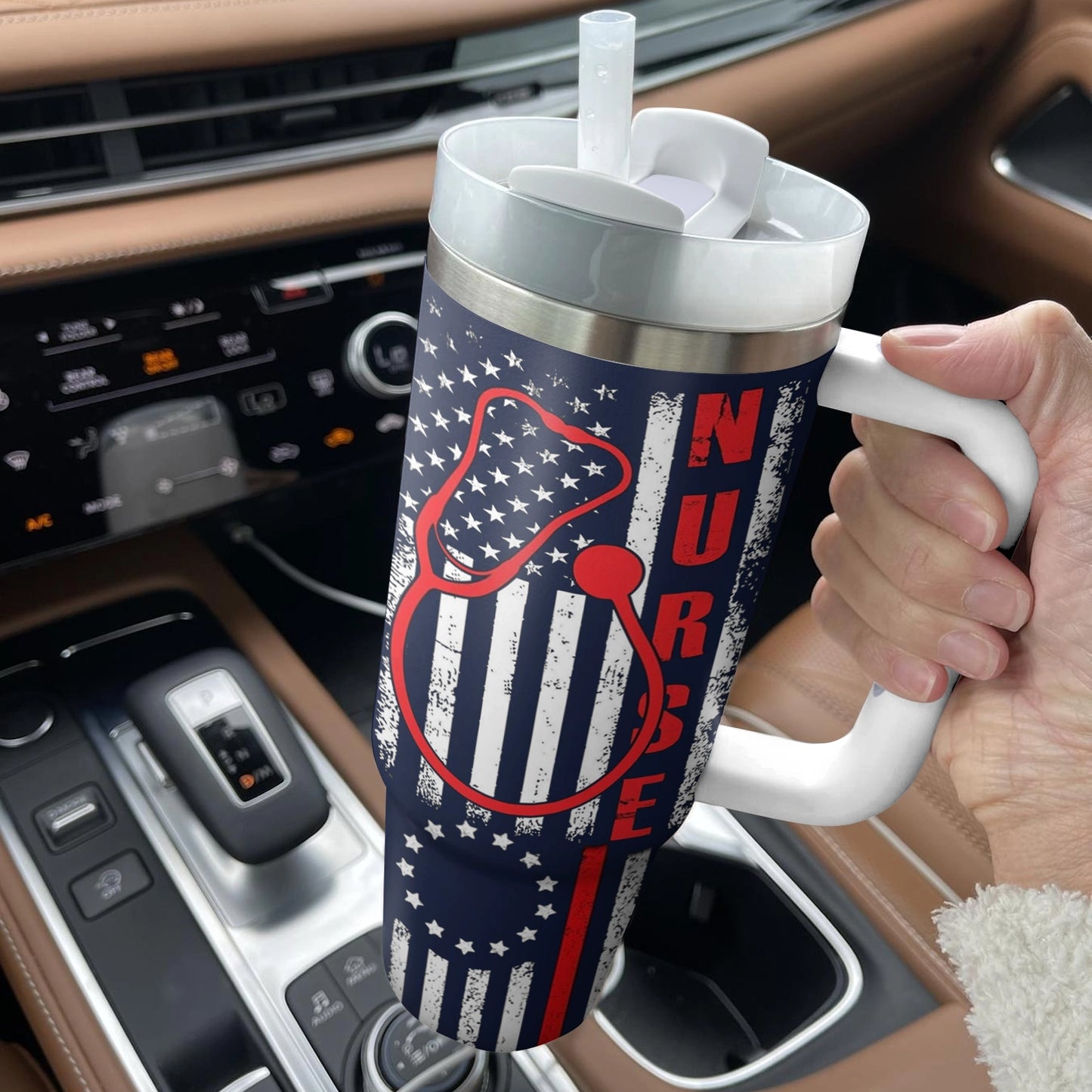 Shineful Tumbler Nurse Proud
