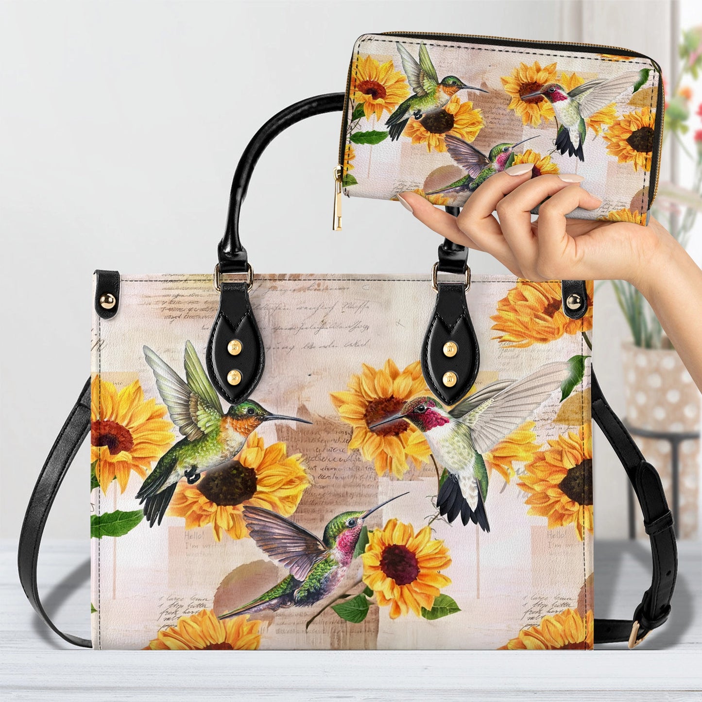 Shineful Radiant Sunflora Leather Bag