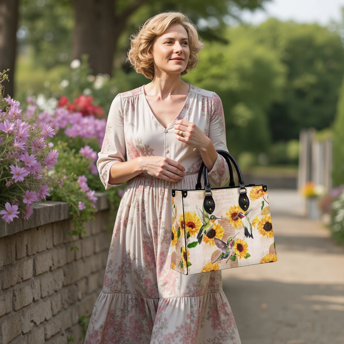 Shineful Radiant Sunflora Leather Bag