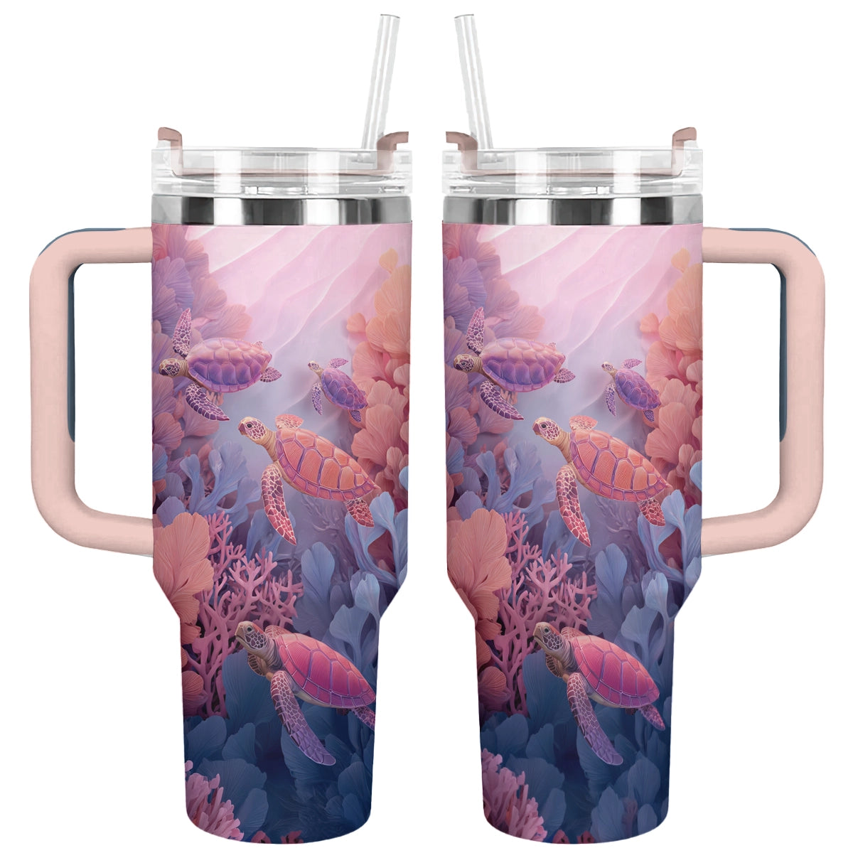 Shineful Tumbler Sea Turtles Coral Drift