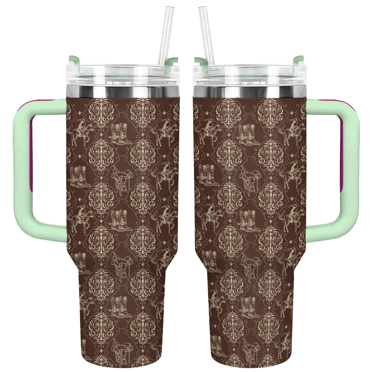 Shineful Tumbler Western Scroll