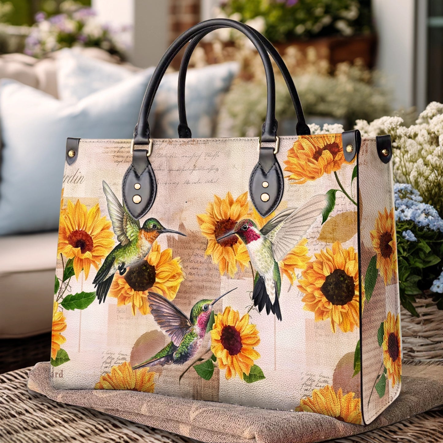 Shineful Radiant Sunflora Leather Bag