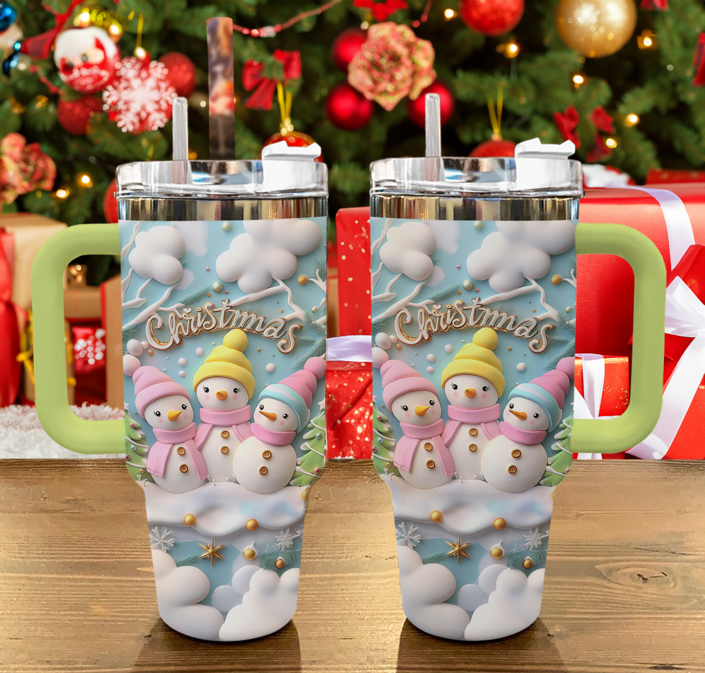 Shineful Tumbler Sweet Snowman Delight