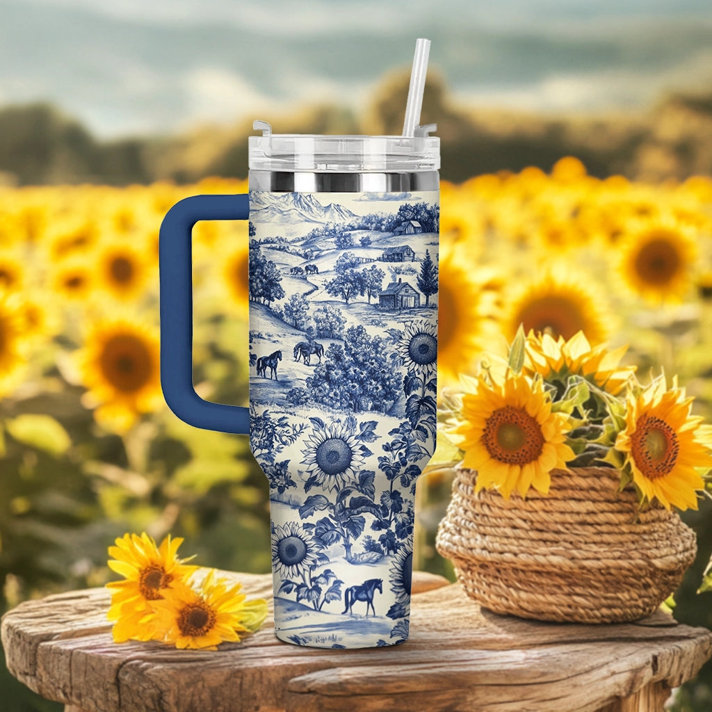 Shineful Tumbler Texas Countryside Bloom